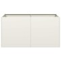 Jardinera de acero laminado en frío blanco 80x40x40 cm de , Maceteros y jardineras - Ref: Foro24-860669, Precio: 77,37 €, Des...