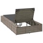 Tumbona con cojín flotante ratán sintético gris de , Tumbonas - Ref: Foro24-4104204, Precio: 218,79 €, Descuento: %