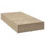 Tumbona con cojín flotante ratán sintético beige de , Tumbonas - Ref: Foro24-4104206, Precio: 204,39 €, Descuento: %