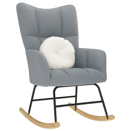 Silla mecedora de tela gris claro de , Mecedoras - Ref: Foro24-4016789, Precio: 128,90 €, Descuento: %