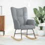 Silla mecedora de tela gris claro de , Mecedoras - Ref: Foro24-4016789, Precio: 128,90 €, Descuento: %