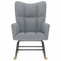 Silla mecedora de tela gris claro de , Mecedoras - Ref: Foro24-4016789, Precio: 128,90 €, Descuento: %