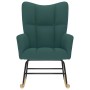 Silla mecedora de tela verde oscura de , Mecedoras - Ref: Foro24-4016794, Precio: 120,26 €, Descuento: %