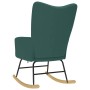 Silla mecedora de tela verde oscura de , Mecedoras - Ref: Foro24-4016794, Precio: 120,26 €, Descuento: %