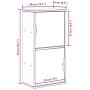 Mueble auxiliar ODDA blanco 40x24x79 cm madera maciza de pino de , Aparadores - Ref: Foro24-4103592, Precio: 64,07 €, Descuen...