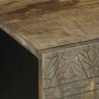 Mueble de TV madera maciza de mango gris claro 105x33,5x46 cm de , Almacenamiento para CD y DVD - Ref: Foro24-4017792, Precio...