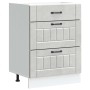 Mueble bajo de cocina Lucca madera contrachapada gris cemento de , Armarios de cocina - Ref: Foro24-854273, Precio: 107,17 €,...