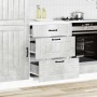 Mueble bajo de cocina Lucca madera contrachapada gris cemento de , Armarios de cocina - Ref: Foro24-854273, Precio: 107,17 €,...