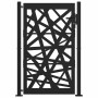 Puerta de jardín de acero negra diseño luminoso 105x155 cm de , Puertas de jardín - Ref: Foro24-4100951, Precio: 222,76 €, De...