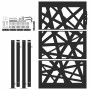 Puerta de jardín de acero negra diseño luminoso 105x155 cm de , Puertas de jardín - Ref: Foro24-4100951, Precio: 222,76 €, De...