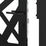 Puerta de jardín de acero negra diseño luminoso 105x155 cm de , Puertas de jardín - Ref: Foro24-4100951, Precio: 222,76 €, De...