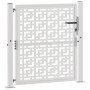 Puerta de jardín diseño en cruz de acero desgastado 105x105 cm de , Puertas de jardín - Ref: Foro24-4101004, Precio: 180,13 €...