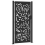 Puerta de jardín diseño llama acero negro 105x205 cm de , Puertas de jardín - Ref: Foro24-4100993, Precio: 277,57 €, Descuent...