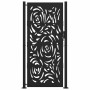 Puerta de jardín diseño llama acero negro 105x205 cm de , Puertas de jardín - Ref: Foro24-4100993, Precio: 277,57 €, Descuent...