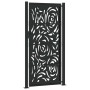 Puerta de jardín diseño llama acero negro 105x205 cm de , Puertas de jardín - Ref: Foro24-4100993, Precio: 277,57 €, Descuent...