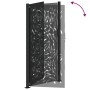 Puerta de jardín diseño llama acero negro 105x205 cm de , Puertas de jardín - Ref: Foro24-4100993, Precio: 277,57 €, Descuent...