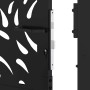 Puerta de jardín diseño llama acero negro 105x205 cm de , Puertas de jardín - Ref: Foro24-4100993, Precio: 277,57 €, Descuent...