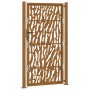 Puerta de jardín diseño con listón acero desgastado 105x180 cm de , Puertas de jardín - Ref: Foro24-4100987, Precio: 259,93 €...