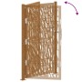Puerta de jardín diseño con listón acero desgastado 105x180 cm de , Puertas de jardín - Ref: Foro24-4100987, Precio: 259,93 €...