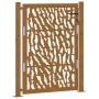 Puerta de jardín diseño con listón acero desgastado 105x130 cm de , Puertas de jardín - Ref: Foro24-4100985, Precio: 207,26 €...