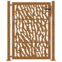 Puerta de jardín diseño con listón acero desgastado 105x130 cm de , Puertas de jardín - Ref: Foro24-4100985, Precio: 207,26 €...