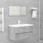 vi Mueble de lavabo madera ingeniería gris hormigón 80x38,5x45cm de vidaXL, Muebles de baño - Ref: Foro24-804750, Precio: 48,...