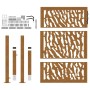Puerta de jardín diseño con listón acero desgastado 105x130 cm de , Puertas de jardín - Ref: Foro24-4100985, Precio: 207,26 €...