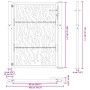 Puerta de jardín diseño con listón acero desgastado 105x130 cm de , Puertas de jardín - Ref: Foro24-4100985, Precio: 207,26 €...