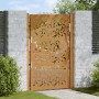 Puerta de jardín diseño de hojas de acero desgastado 105x155 cm de , Puertas de jardín - Ref: Foro24-4100966, Precio: 220,73 ...