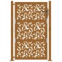 Puerta de jardín diseño de hojas de acero desgastado 105x155 cm de , Puertas de jardín - Ref: Foro24-4100966, Precio: 220,73 ...