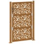 Puerta de jardín diseño de hojas de acero desgastado 105x155 cm de , Puertas de jardín - Ref: Foro24-4100966, Precio: 220,73 ...