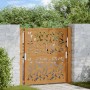 Puerta de jardín diseño de hojas de acero desgastado 105x105 cm de , Puertas de jardín - Ref: Foro24-4100964, Precio: 167,45 ...