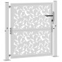 Puerta de jardín diseño de hojas de acero desgastado 105x105 cm de , Puertas de jardín - Ref: Foro24-4100964, Precio: 167,45 ...