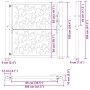 Puerta de jardín diseño de hojas de acero desgastado 105x105 cm de , Puertas de jardín - Ref: Foro24-4100964, Precio: 167,45 ...