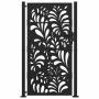 Puerta de jardín diseño ondulado de acero negro 105x180 cm de , Puertas de jardín - Ref: Foro24-4100972, Precio: 288,32 €, De...