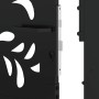 Puerta de jardín diseño ondulado de acero negro 105x180 cm de , Puertas de jardín - Ref: Foro24-4100972, Precio: 288,32 €, De...