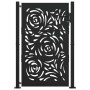 Puerta de jardín diseño llama acero negro 105x155 cm de , Puertas de jardín - Ref: Foro24-4100991, Precio: 221,41 €, Descuent...