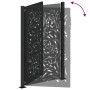 Puerta de jardín diseño llama acero negro 105x155 cm de , Puertas de jardín - Ref: Foro24-4100991, Precio: 221,41 €, Descuent...