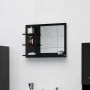 Espejo de baño madera contrachapada negro 60x10,5x45 cm de vidaXL, Tocadores de baño - Ref: Foro24-805007, Precio: 35,01 €, D...