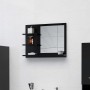 Espejo de baño madera contrachapada negro 60x10,5x45 cm de vidaXL, Tocadores de baño - Ref: Foro24-805007, Precio: 35,54 €, D...