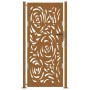Puerta de jardín diseño llama acero desgastado 105x205 cm de , Puertas de jardín - Ref: Foro24-4100998, Precio: 237,46 €, Des...