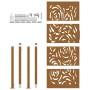 Puerta de jardín diseño llama acero desgastado 105x205 cm de , Puertas de jardín - Ref: Foro24-4100998, Precio: 237,46 €, Des...