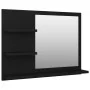 Espejo de baño madera contrachapada negro 60x10,5x45 cm de vidaXL, Tocadores de baño - Ref: Foro24-805007, Precio: 35,01 €, D...
