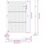 Puerta de jardín diseño en cruz de acero desgastado 105x155 cm de , Puertas de jardín - Ref: Foro24-4101006, Precio: 220,41 €...