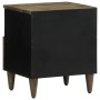 Mesitas noche 2 uds madera maciza mango gris claro 40x33x46 cm de , Mesitas de noche - Ref: Foro24-4017799, Precio: 117,30 €,...