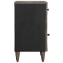 Mesita de noche madera maciza de mango gris claro 50x33x60 cm de , Mesitas de noche - Ref: Foro24-4017800, Precio: 82,32 €, D...