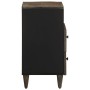 Mesita de noche madera maciza de mango gris claro 50x33x60 cm de , Mesitas de noche - Ref: Foro24-4017802, Precio: 101,18 €, ...