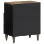 Mesita de noche madera maciza de mango gris claro 50x33x60 cm de , Mesitas de noche - Ref: Foro24-4017802, Precio: 101,18 €, ...