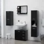 Espejo de baño madera contrachapada negro 60x10,5x45 cm de vidaXL, Tocadores de baño - Ref: Foro24-805007, Precio: 35,01 €, D...