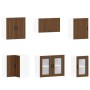 Mueble cocina Porto roble marrón 11 pzas madera contrachapada de , Armarios de cocina - Ref: Foro24-3314938, Precio: 704,39 €...